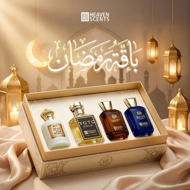 باقة رمضان - عطر تاج الابيض و عطر روتو جولد و جولدن ايجل و بلو ايجل بليبيا